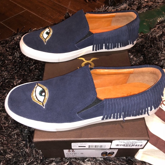 Figue Shoes - BrandNew Figue Karita Suede Fringe Slip-on Sneaker